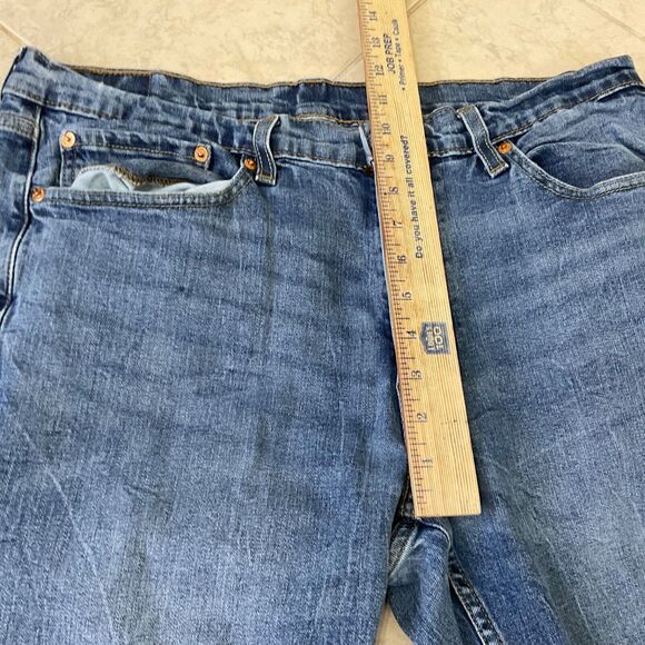 Levi's 514 Jeans Men's 36x34 Straight Leg Medium Wash Blue Stretch Denim - Picture 8 of 14